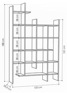 Bücherregal Dguidett Eiche