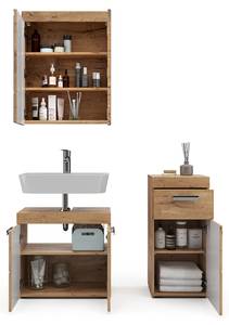 Badmöbel Set Luna 36775 Braun - Holzwerkstoff - 60 x 56 x 34 cm