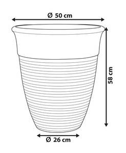 Cache-pot d'extérieur KATALIMA Gris - Diamètre : 50 cm - Matière plastique