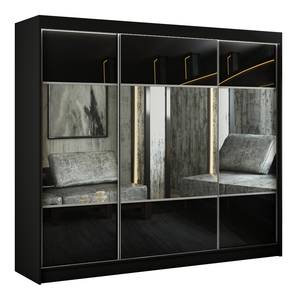 Kleiderschrank RIOCI Schwarz - Breite: 250 cm