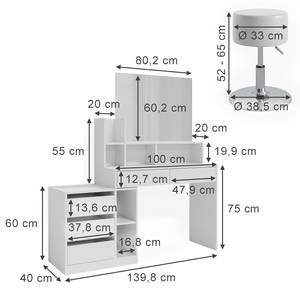 Schminktisch Anja 41332 Weiß