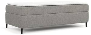 Boxspringbett Currey Grau - Breite: 100 cm - H2