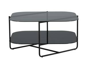 Table basse UN-LINE CT85 Noir - Verre - 85 x 45 x 85 cm