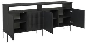 Sideboard Zenith Schwarz - Breite: 200 cm