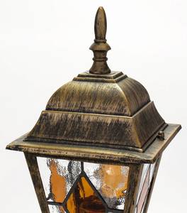 Stehlampe SALZBURG Gold - Graumetallic - Silber / Grau - Silbergrau - Höhe: 42 cm