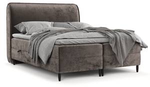 Premium Boxspringbett Lunaro Braun - Breite: 151 cm