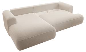 Ecksofa OVO Beige - Ecke davorstehend links - Ottomane davorstehend links