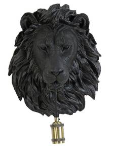 Wandlampe Lion Schwarz