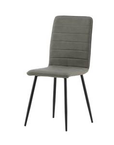 Chaise de salle à manger Windu lot de 2 Gris