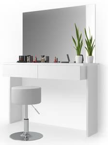 Schminktisch Azur Hocker Spiegel Weiß - Holzwerkstoff - 120 x 153 x 40 cm