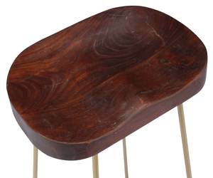 Tabouret de bar 296889 (lot de 2) Marron foncé - 46 x 52 x 38 cm