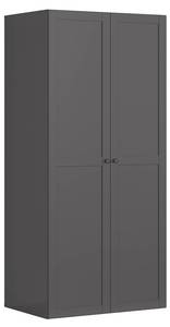 Kleiderschrank Flex Grau - Holzwerkstoff - 100 x 218 x 66 cm