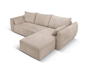 Schlaf-Ecksofa + Box KAELLE 4 Sitzplätze Beige