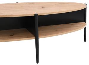 Table basse EVARO Noir - Bois manufacturé - 65 x 39 x 125 cm