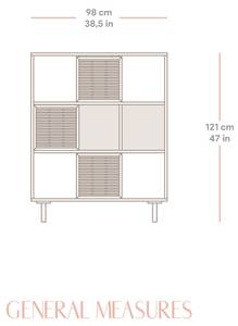 Standregale Morell Massivholz - Holzart/Dekor - 98 x 121 x 30 cm