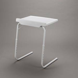 Table Express - klappbar weiß L Form Weiß - Metall - 48 x 75 x 32 cm