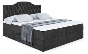 Boxspringbett VILA-1 Schwarz - Breite: 120 cm - H3