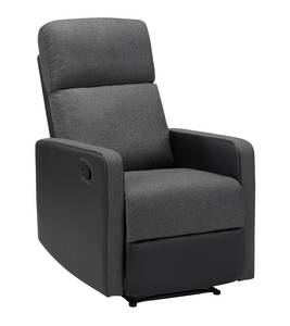 Fauteuil relax LOVA Gris - Bois massif - 64 x 102 x 95 cm