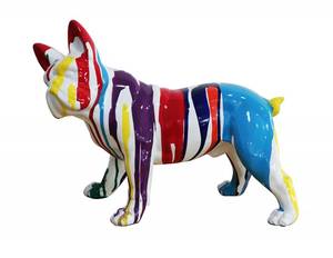 Sculpture bulldog Porcelaine - 43 x 32 x 19 cm