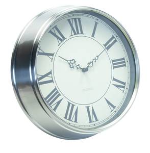 Horloge murale design THE VINTAGE. Blanc - Verre - 35 x 35 x 9 cm