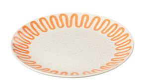 Mexican Fiesta (4er Set) Orange - Fine Bone China - Porzellan - 22 x 3 x 22 cm