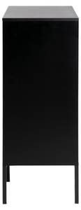 Crédence Sea Noir - En partie en bois massif - 80 x 103 x 40 cm