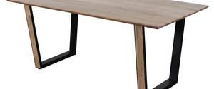 Table SELOA Beige - Bois manufacturé - 90 x 76 x 175 cm