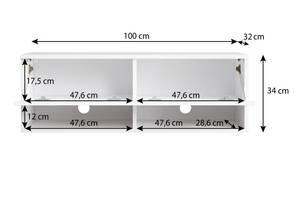 FURNIX meuble tv ALYX sans LED Noir