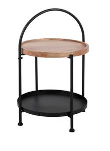 Table d'appoint Tray Noir - Bois manufacturé - 39 x 55 x 39 cm