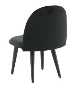 Chaise de salle à manger Velvet lot de 2 Noir