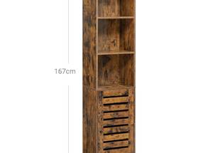 Badezimmerschrank Kathmandu Braun - Holzwerkstoff - 30 x 167 x 40 cm