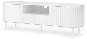 Meuble tv ELIPS RTV156 2D1D Blanc - Bois manufacturé - Matière plastique - 156 x 51 x 48 cm