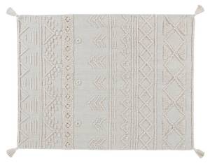 Baumwollteppich Tribu Natural Beige - Naturfaser - Textil - 120 x 2 x 160 cm