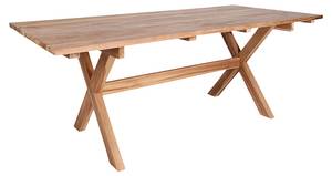 Table de jardin Muline Marron - Bois massif - 90 x 75 x 200 cm