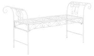 Banc de Jardin Cossila Métal Blanc