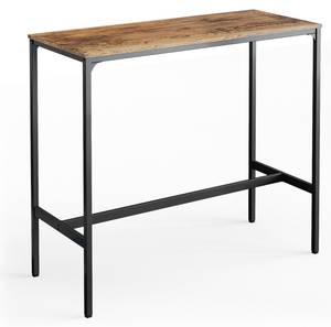 Table de bar Fyrk Noir - Marron - Bois manufacturé - 120 x 105 x 30 cm