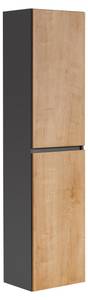 Hochschrank MONAKO HC40 2D Grau - Holzwerkstoff - 40 x 170 x 33 cm