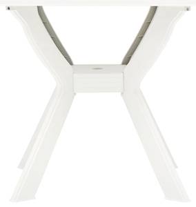 Table de jardin Blanc - Matière plastique - 70 x 72 x 70 cm