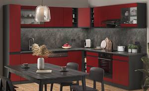 Elément haut de cuisine R-Line 39756 Anthracite - Rouge