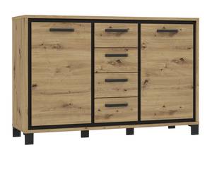 Sideboard Thore 92 Braun - Holzwerkstoff - 138 x 91 x 42 cm