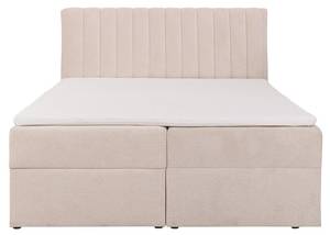 Boxspringbett ARAO Beige - Textil - 166 x 114 x 218 cm