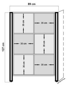 Kommode Spica Höhe: 127 cm