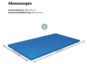 Schwimmbad-Set 5641114 (6-teilig) Blau - Kunststoff - 201 x 66 x 300 cm