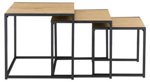 Lot de 3 Tables Basses Ringsaker Marron - Bois manufacturé - 35 x 35 x 35 cm