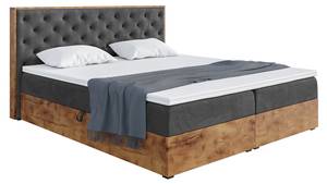 Boxspringbett Lofty 3 Schwarz - Breite: 169 cm - H3