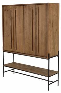 Buffet ALIDA Braun - Massivholz - 38 x 160 x 124 cm