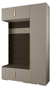 Garderobe Inova 1 Z19 Braun - Gold - Grau - Gold