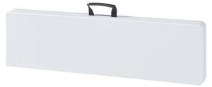 Banc de camping pliable Ljusnarsberg Blanc - Métal - Matière plastique - 180 x 43 x 25 cm