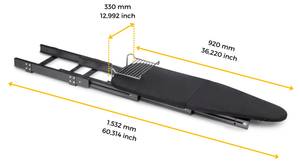 Bügelbrett 8195935 Grau - Metall - 37 x 18 x 51 cm