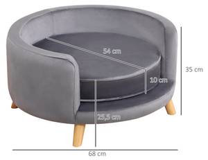 Hundesofa D04-185GY Grau